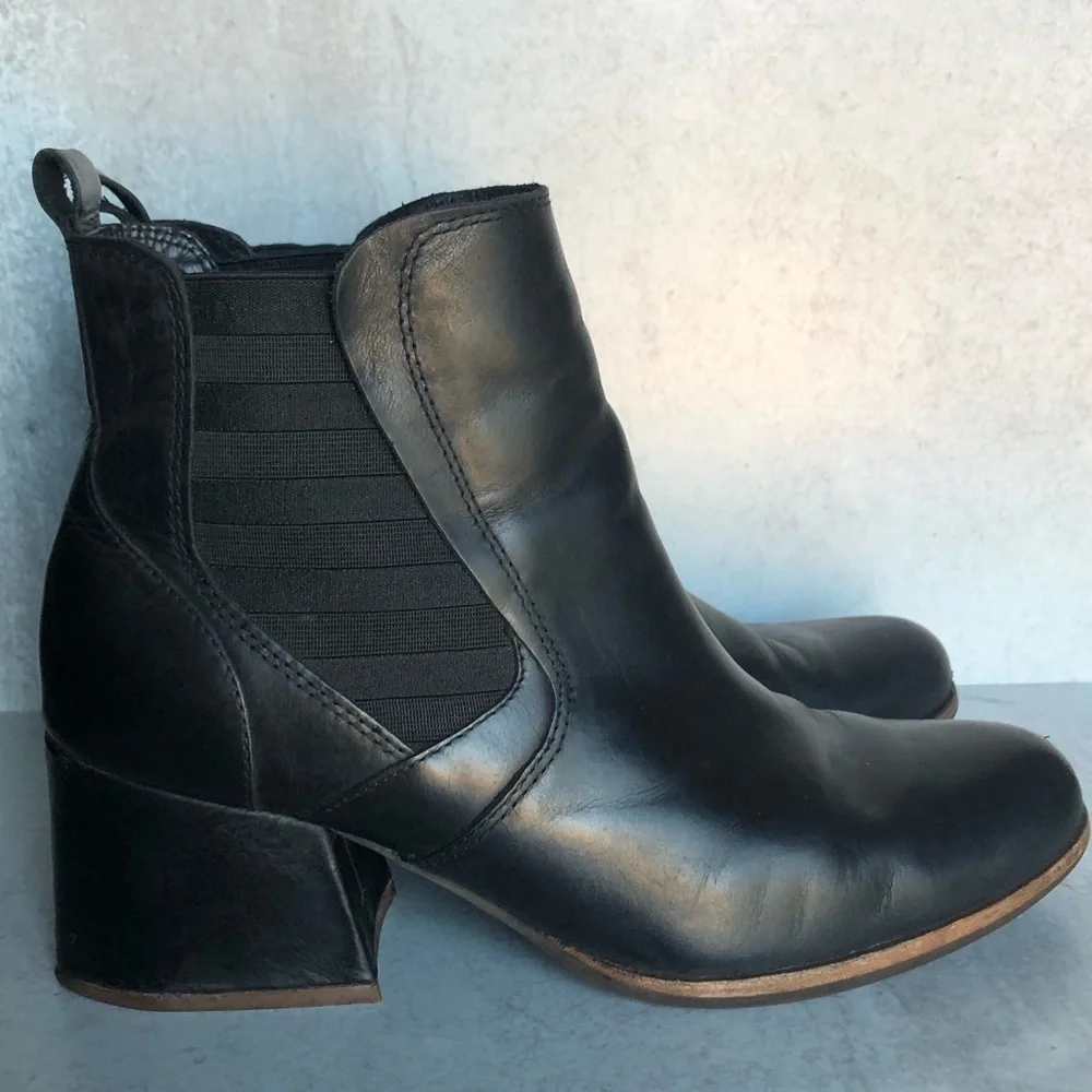 Kork-Ease Albin Leather Chelsea Ankle Boot Black 9